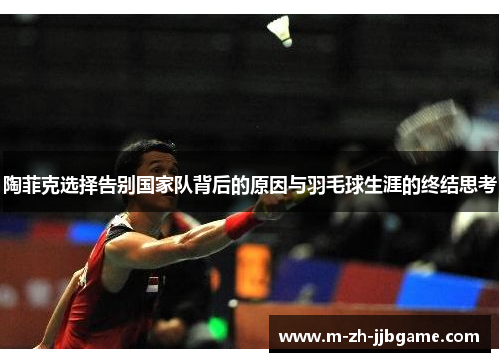 陶菲克选择告别国家队背后的原因与羽毛球生涯的终结思考